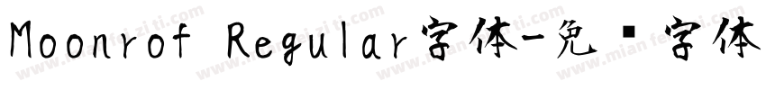Moonrof Regular字体字体转换